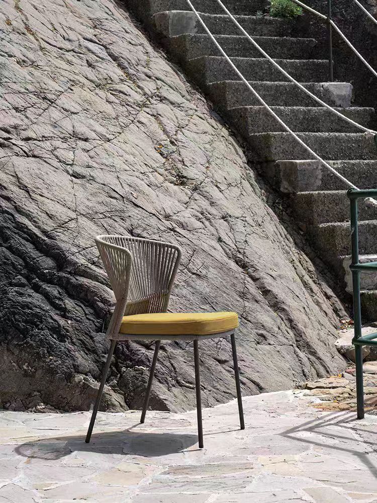 戶外桌椅 鋁架 繩編靠背椅FBL-SY-P25 