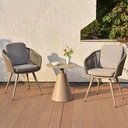 戶外桌椅 金屬框架 繩編扶手單椅FBL-SY-P26