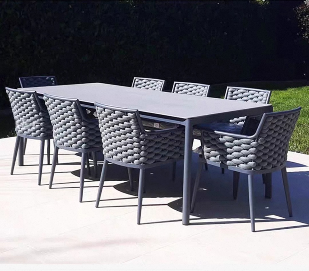 戶外桌椅 防水繩編 鋁架扶手椅FBL-SY-P27