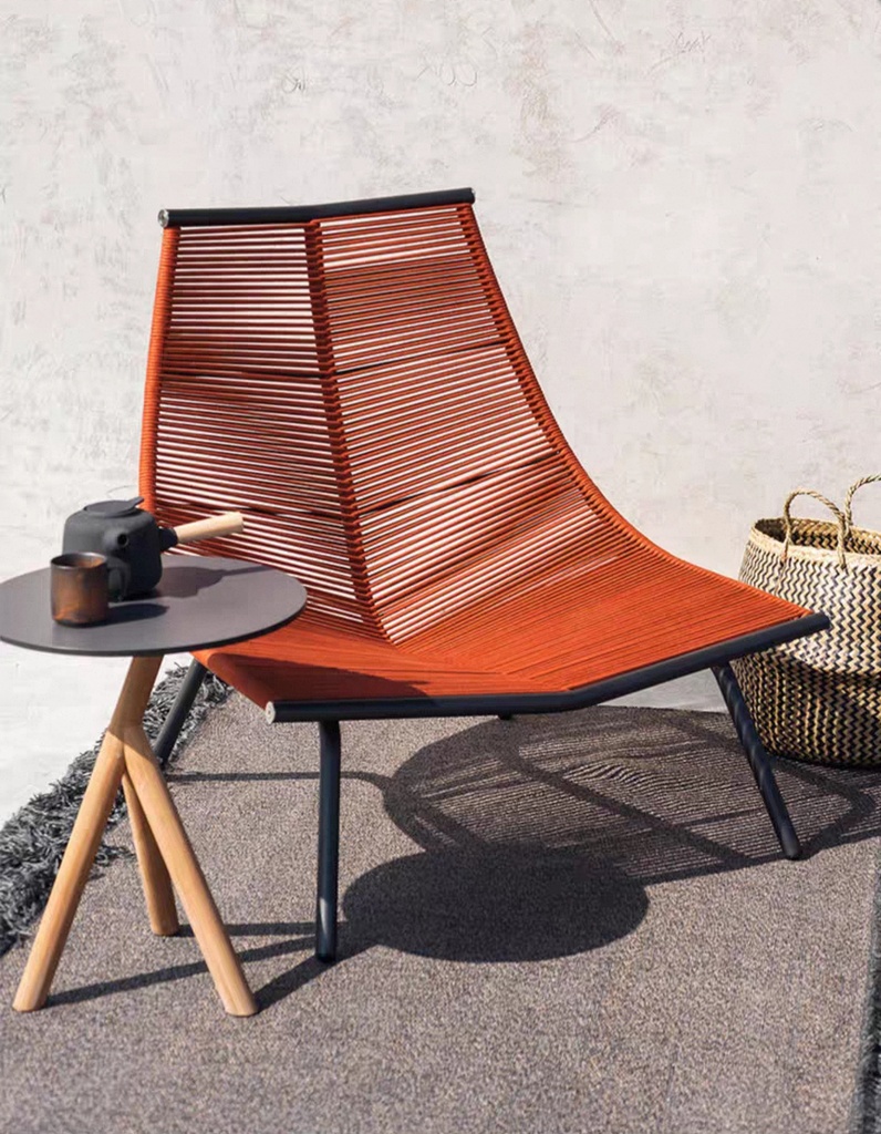 戶外桌椅 矮揹 繩編單人躺椅FBL-SY-P29