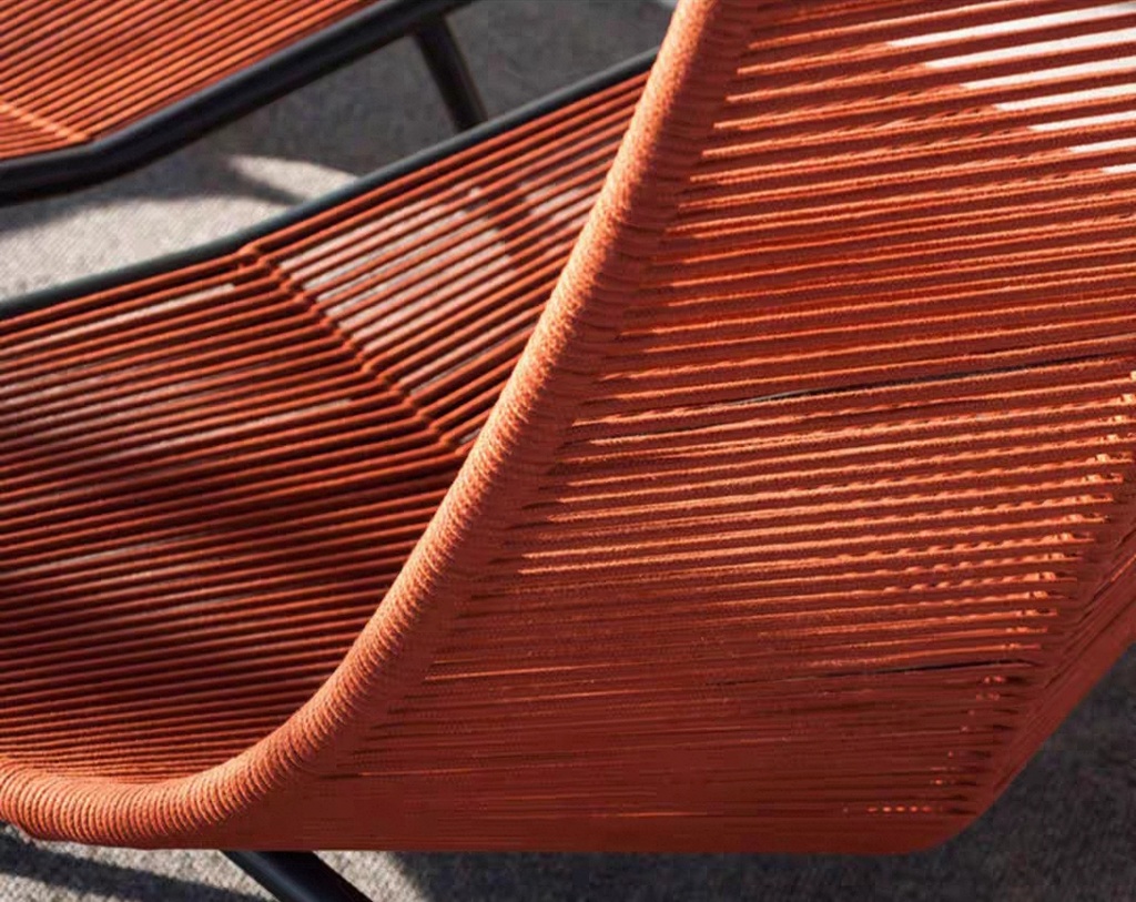 戶外桌椅 矮揹 繩編單人躺椅FBL-SY-P29