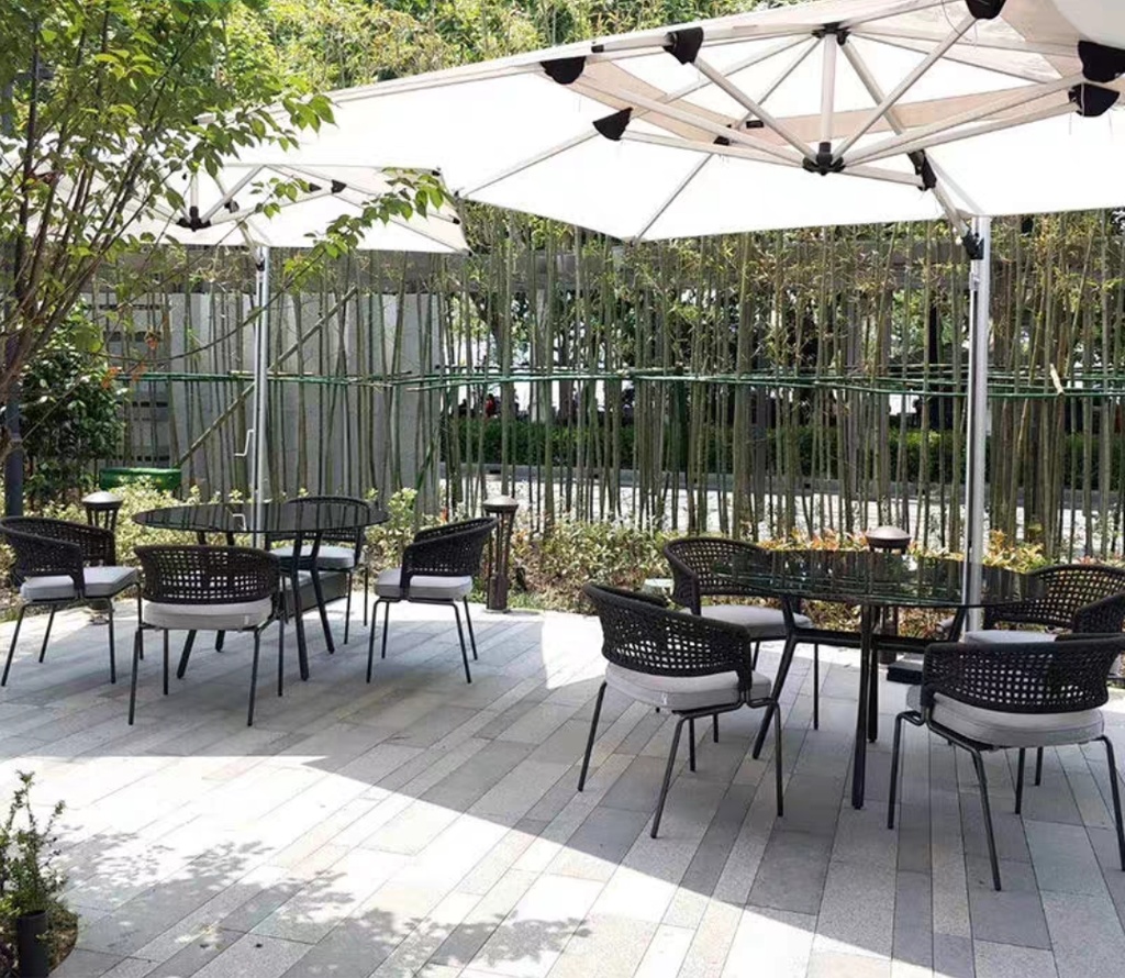 戶外家具 金屬框架 繩編扶手單椅FBL-SY-P30