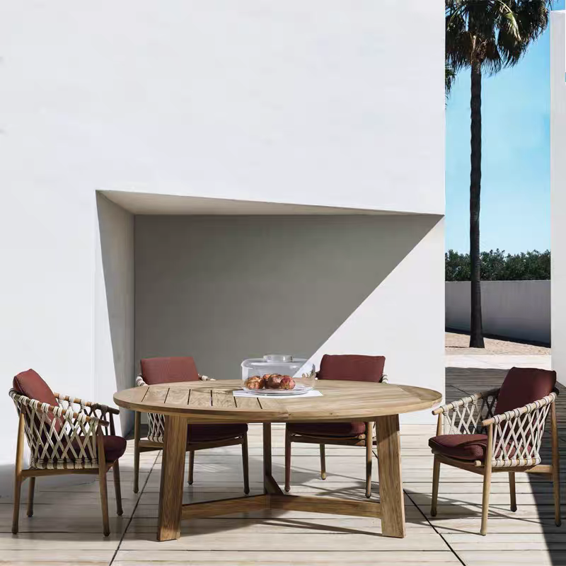 戶外桌椅 繩編 鋁架單人椅FBL-