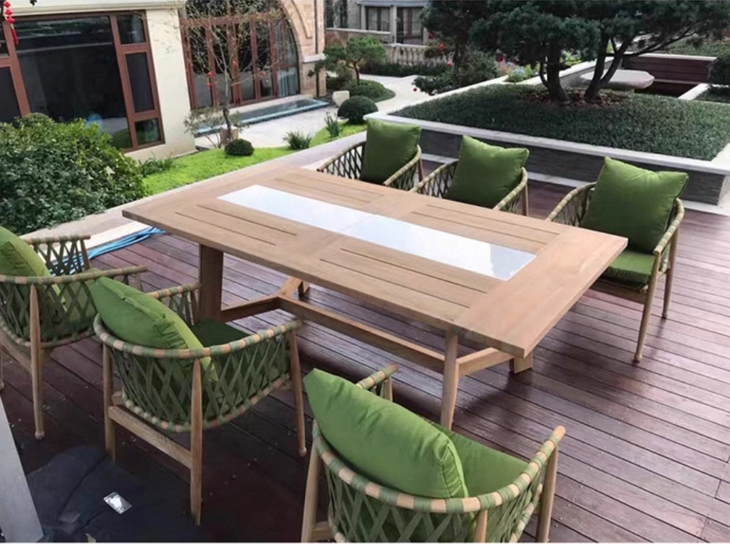 戶外桌椅 繩編 鋁架單人椅FBL-