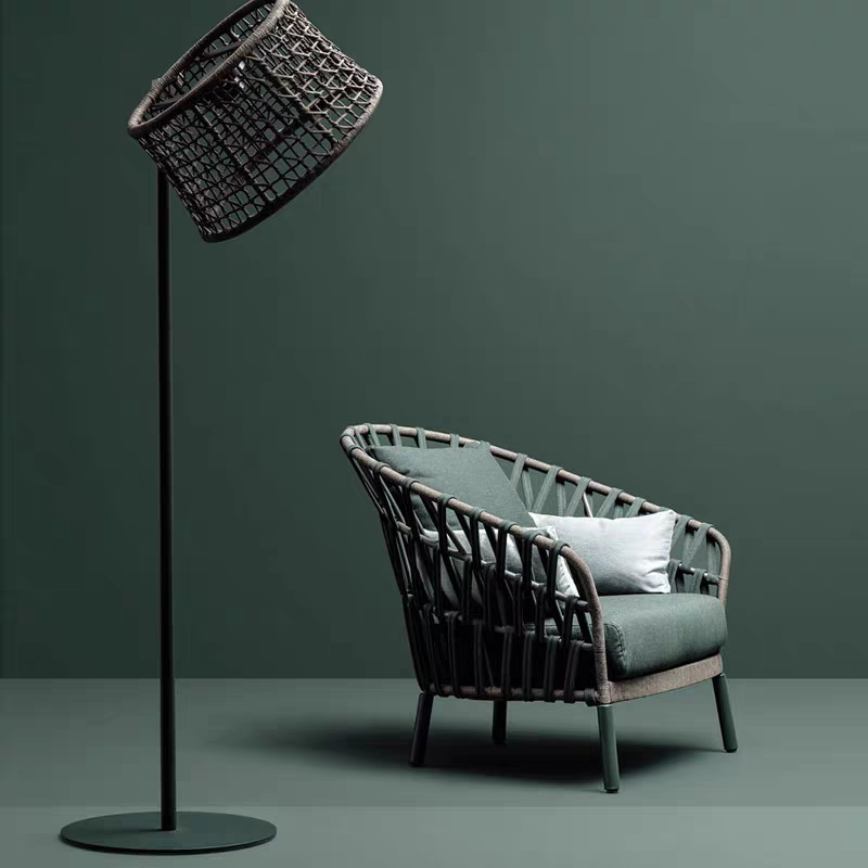 戶外桌椅 編繩 鋁架矮脚椅FBL-SY-B01