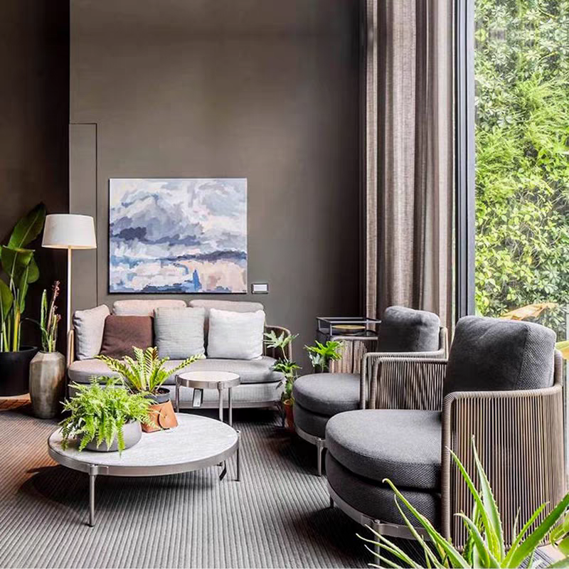 戶外桌椅  繩編 米洛提扶手椅FBL-SY-B09