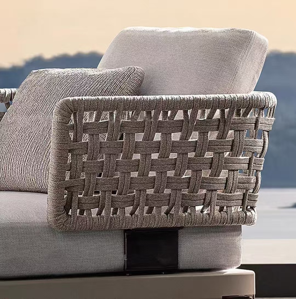 戶外桌椅  鋁架 繩編單人沙發FBL-SY-B10
