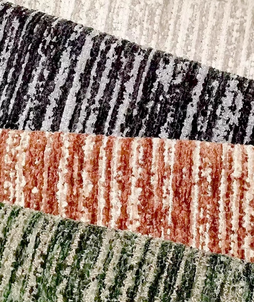 設計師款 雪尼爾布料 不鏽鋼旋轉單椅