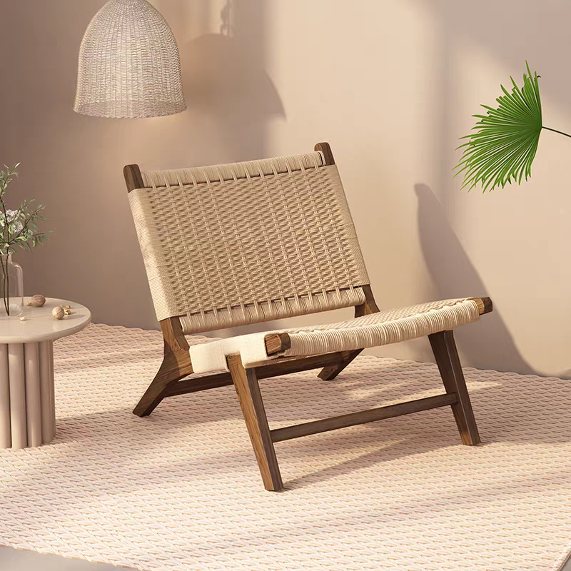 戶外桌椅 繩編 實木扶手椅FBL-SY-C02