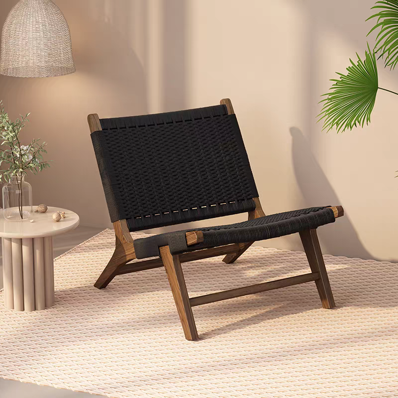 戶外桌椅 繩編 實木扶手椅FBL-SY-C02