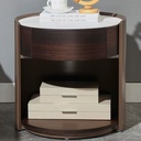 日式風格  圓形岩板 床頭櫃ST032#