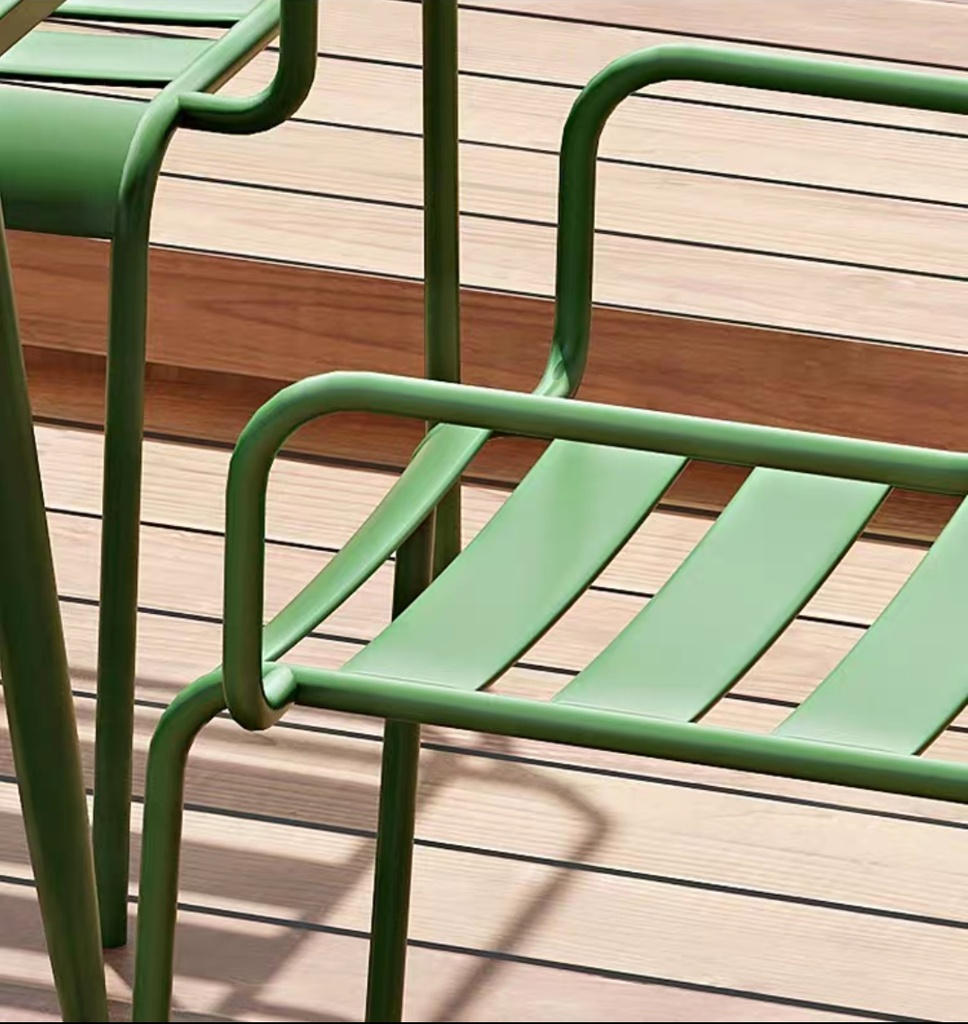 戶外桌椅 橫條 鋁材單人椅FBL-