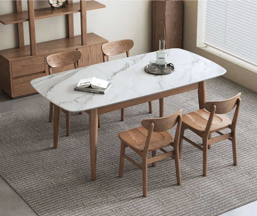 YL-T601岩板 伸縮餐桌 