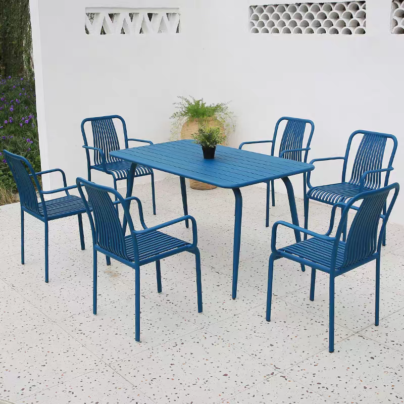 戶外桌椅 鋁材 長方桌 