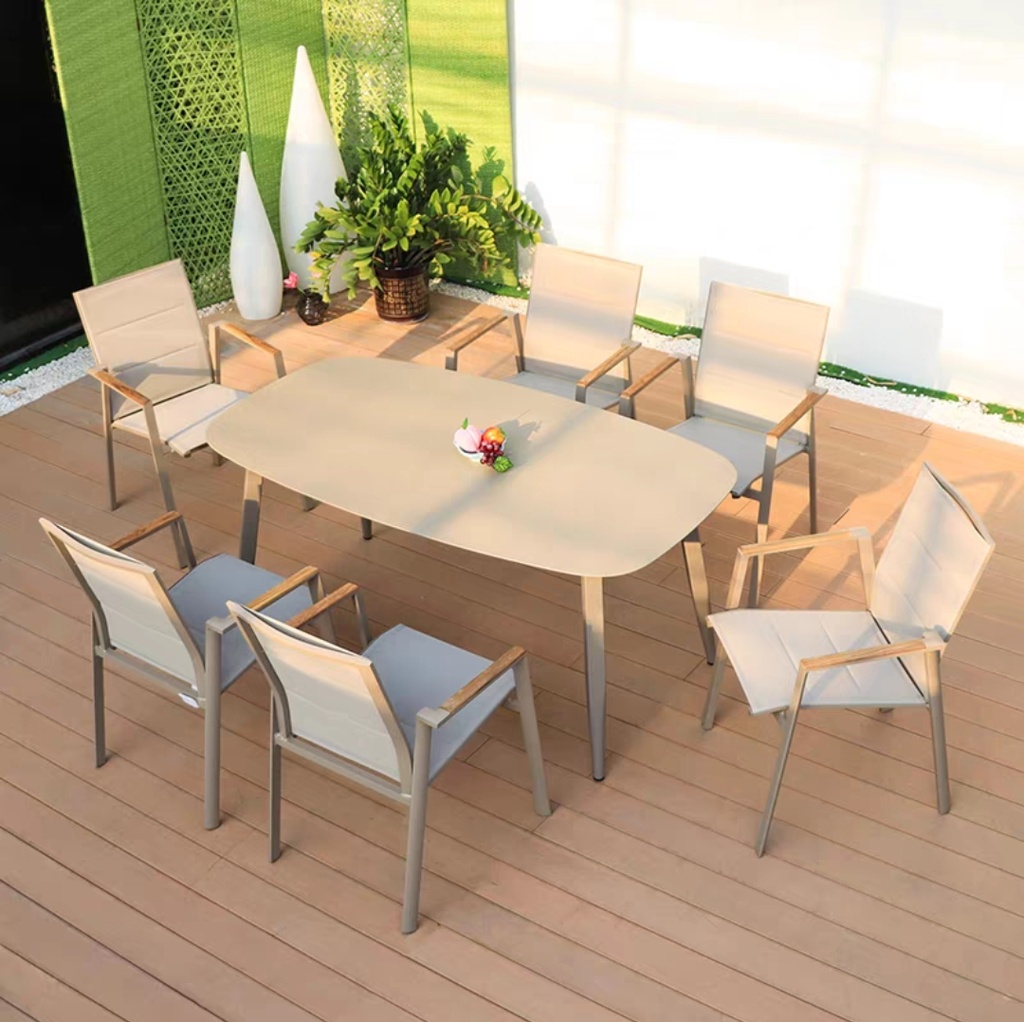 戶外桌椅  鋁面 庫伊長桌FBL-SY-A04