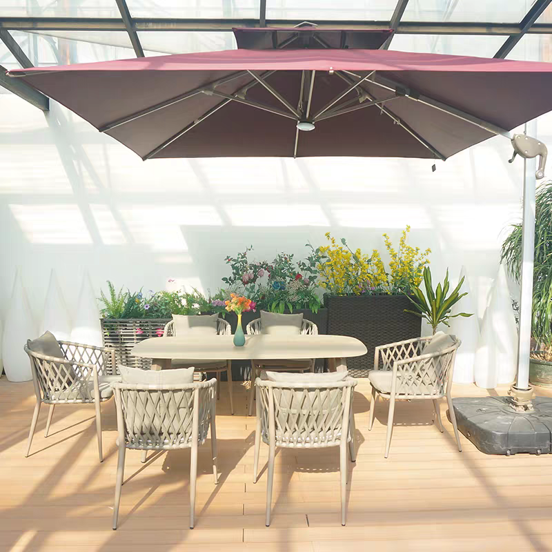 戶外桌椅  鋁面 庫伊長桌FBL-SY-A04