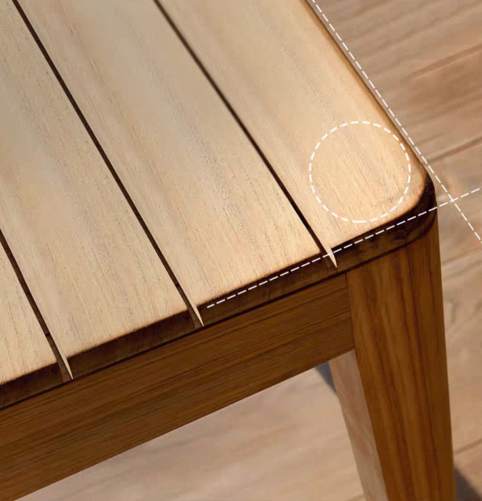 戶外桌椅 鋁材 木紋長桌FBL-SY-A05