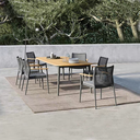 户外家具 木紋面 鋁材長桌FBLSY-A08