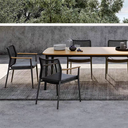 户外家具 木紋面 鋁材長桌FBLSY-A08