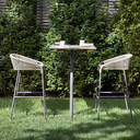 戶外桌椅 鋁材 繩編高脚吧椅FBL-SY-Z04