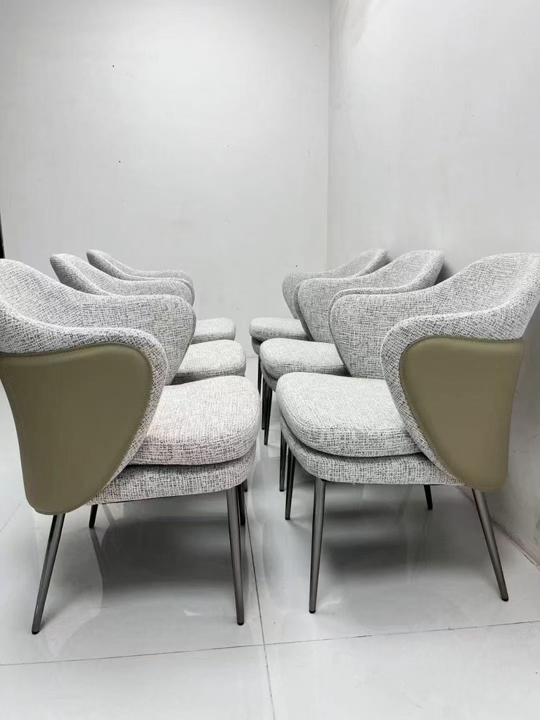 現代簡約 優質棉麻 餐椅 MYBS-702#