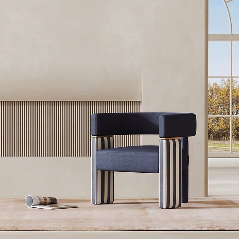 現代輕奢 絨布休閒椅YFN-K002