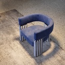 現代輕奢 絨布休閒椅YFN-K002