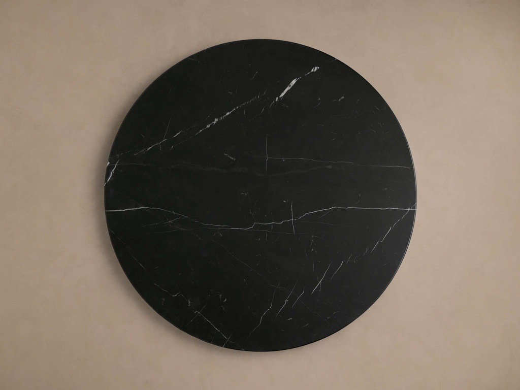 天然大理石 咖啡桌（黑）
