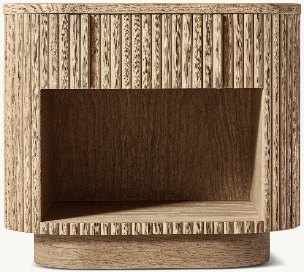 歐美式 穆赫蘭實木 床頭櫃