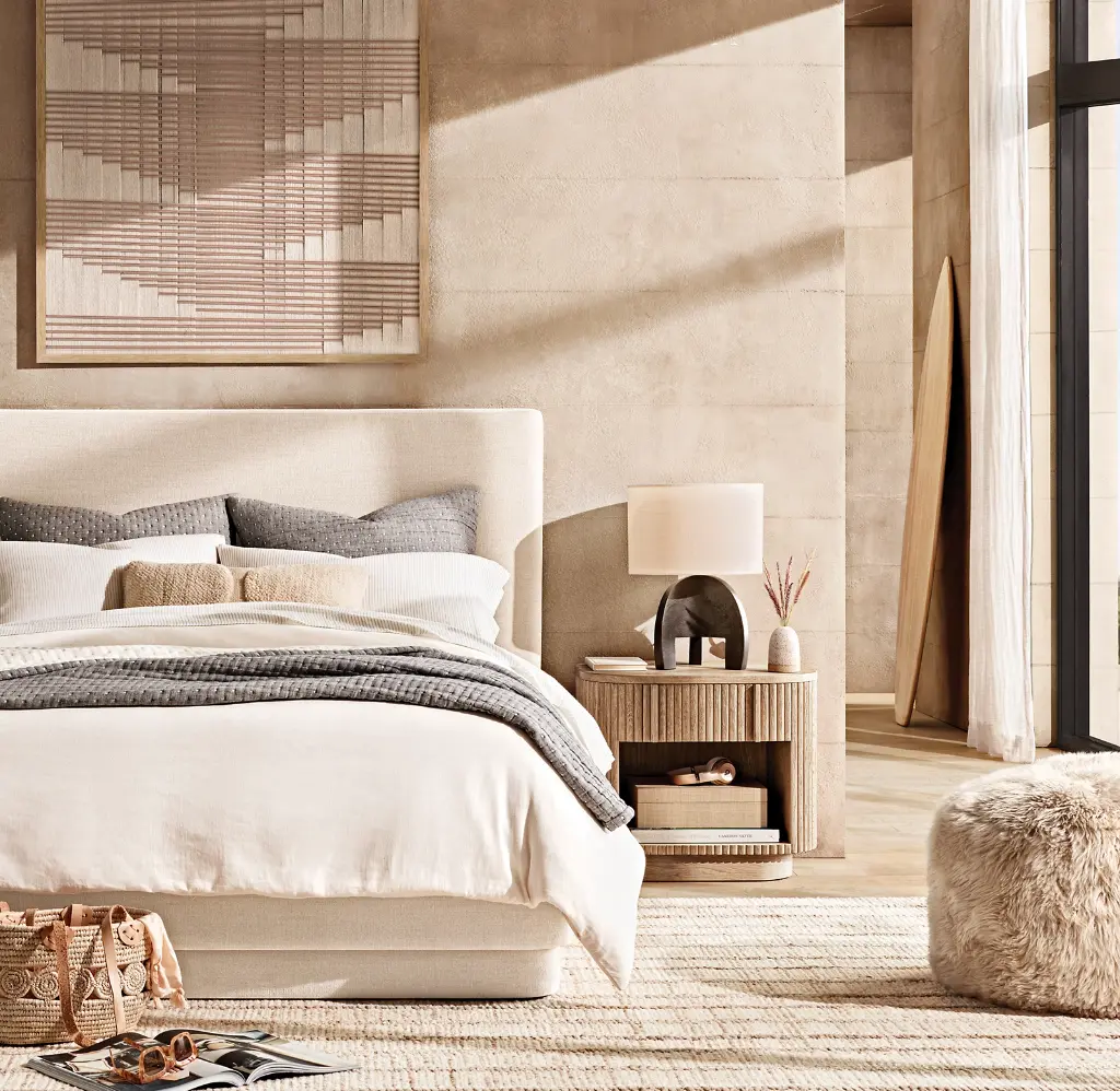 歐美式 穆赫蘭實木 床頭櫃