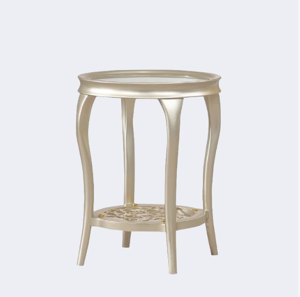 美式輕奢 雅致香檳色小圓几 QJ-FN09