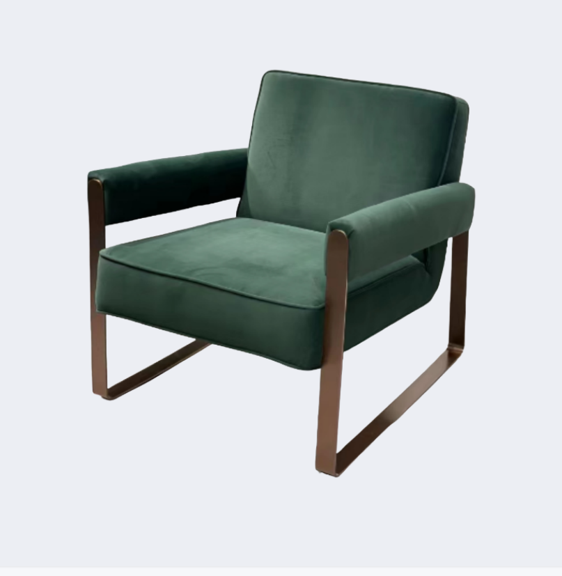 義式極簡  設計師款 布藝休閑單椅YFN-K062