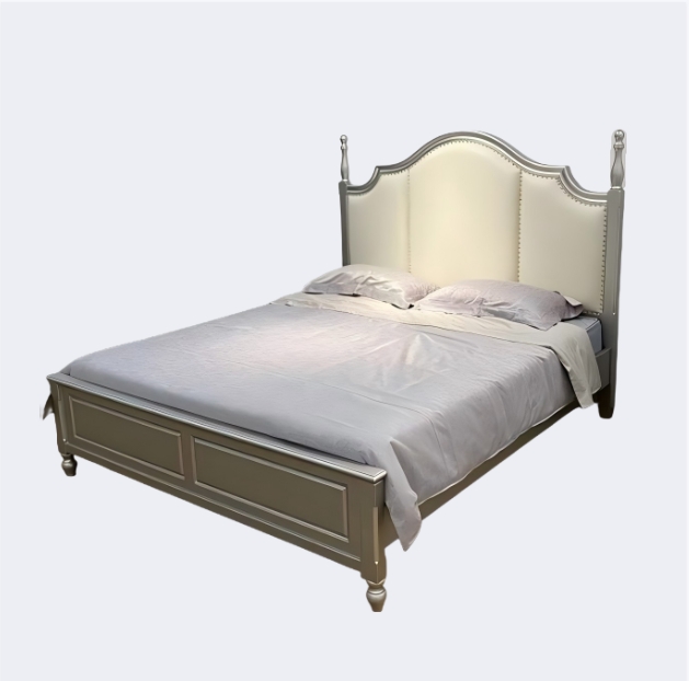 美式輕奢 房間  皇后真皮床架 QJ-FA66