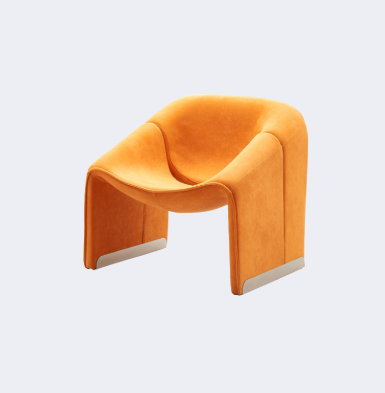 現代簡約 異形 布藝微笑椅YFN-AB058