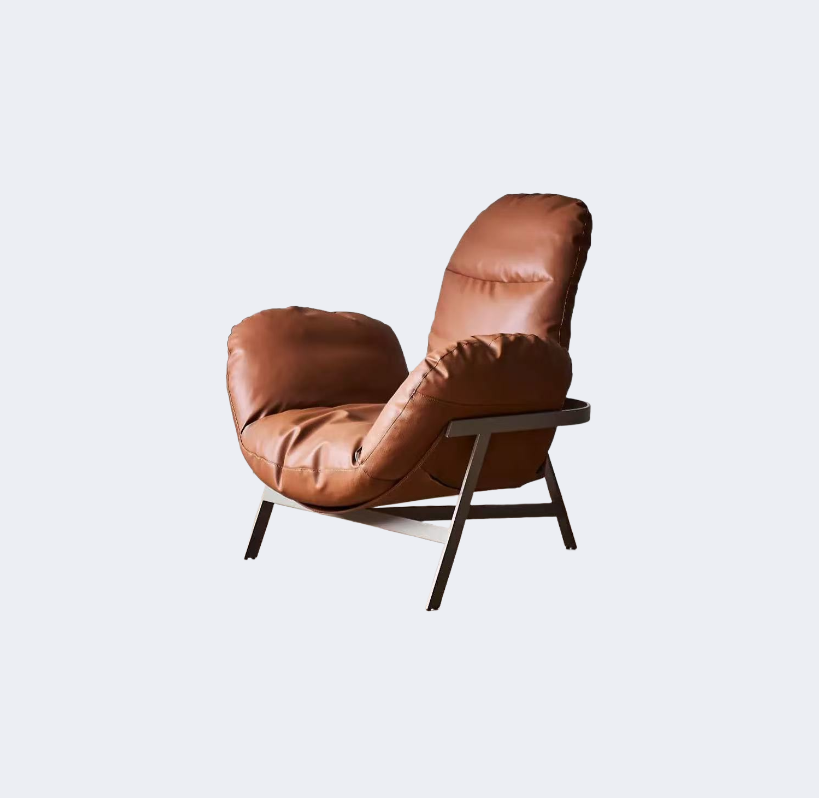 義式現代 软包高靠 真皮天鹅椅YFN-AB066