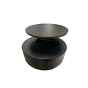 中古風簡約 客廳  圓形 可升降實木茶几YJJ-706