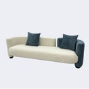 現代簡約 拼色 弧形布藝沙發QY