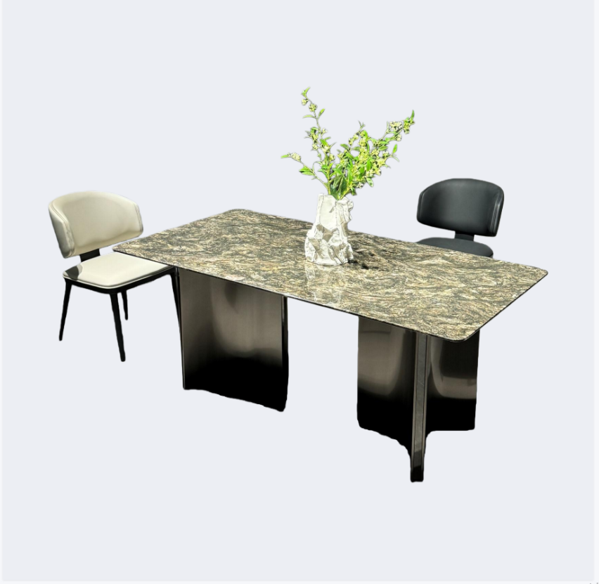 義式極簡 奢石 铂金鑽 長餐臺SL-2235#