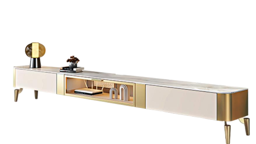 輕奢風 烤漆岩板面  實木電視櫃801#OL