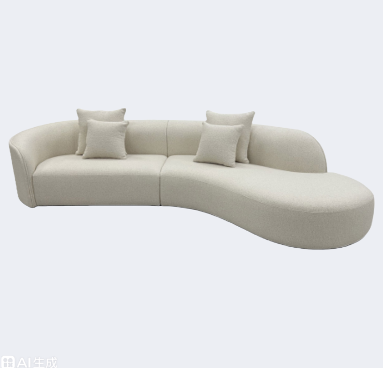 義式極簡 設計師款 布藝 異形沙發QY-S1239