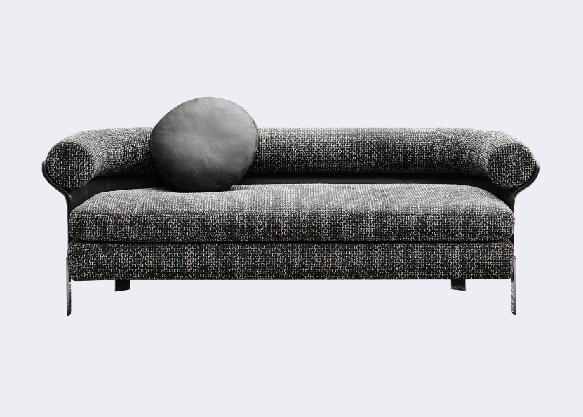 義式極簡 設計師款 布藝 金屬脚沙發QY-S1263