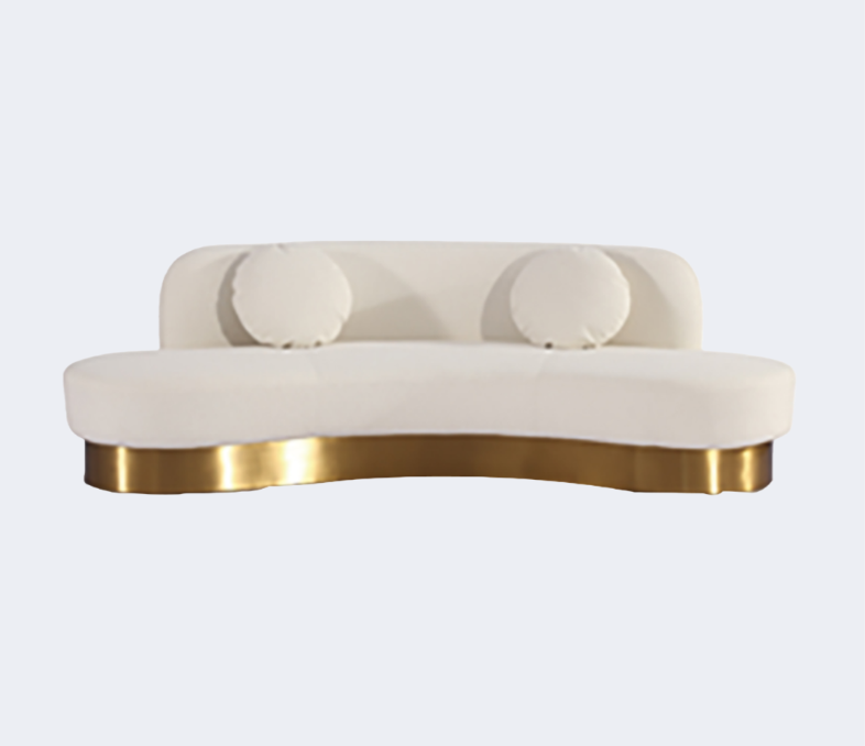 義式極簡 設計師款 金屬架 異形沙發QY-S1226