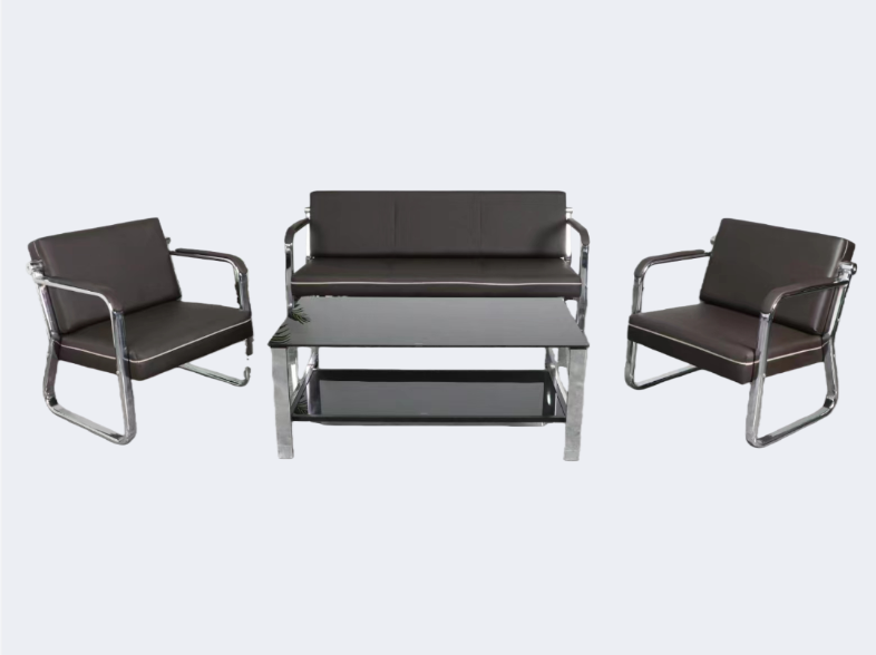 洽談家具 皮面 扶手沙發(不含茶几)ZY-006