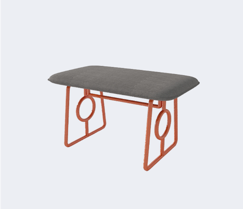 商務家具 鋼架 軟座方凳ZY-A833