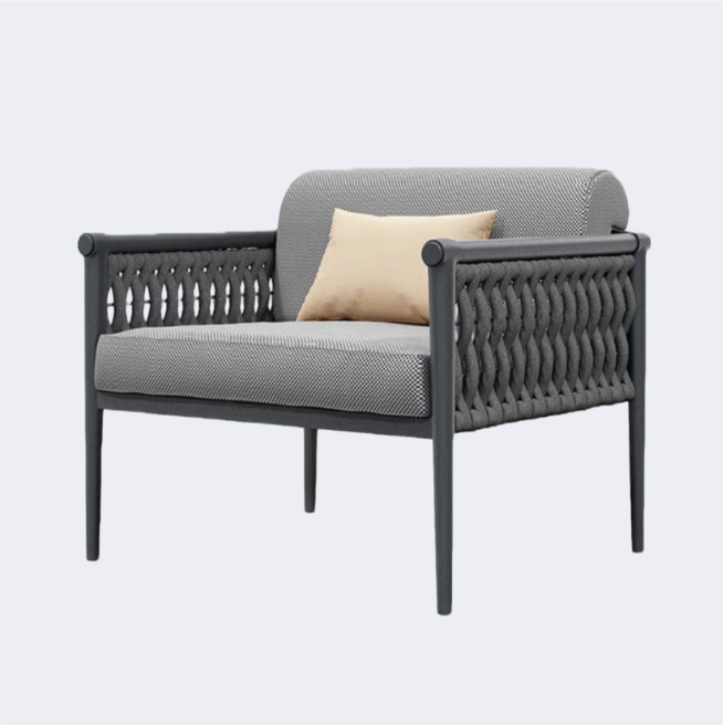 戶外家具 鋁架 繩編扶手椅FBL-SY-B11