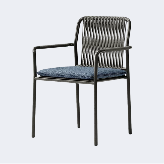 戶外桌椅 鋁材 繩編休閑單椅FBL-SY-C24