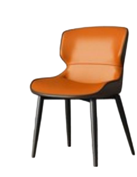 現代簡約 高度回彈海綿 實木脚餐椅娃娃椅#OL