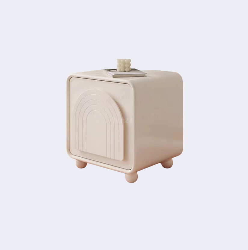 現代簡約 圓餅脚 烤漆面儲物櫃ST-H98