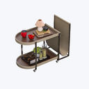 現代簡約 可移動 弧形邊几ST221