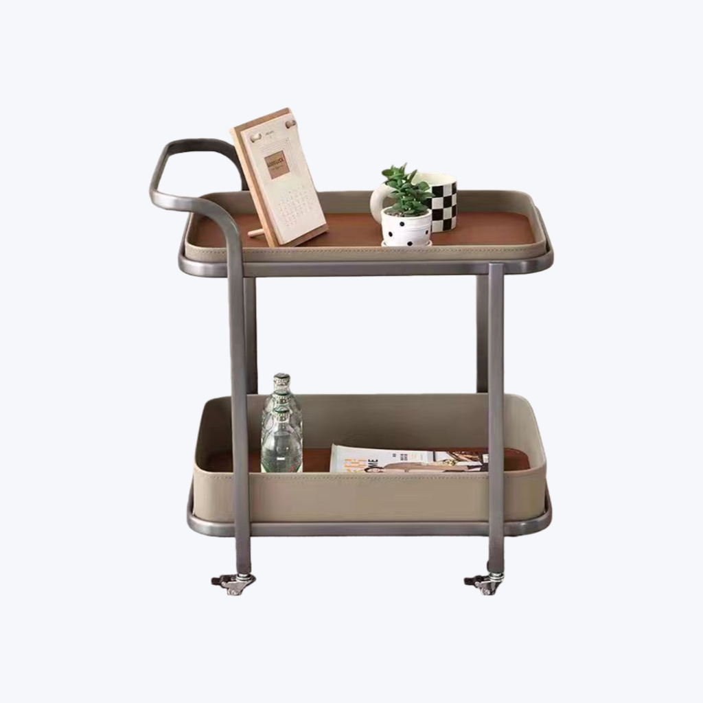 現代簡約 雙層 可移動推車邊几ST227